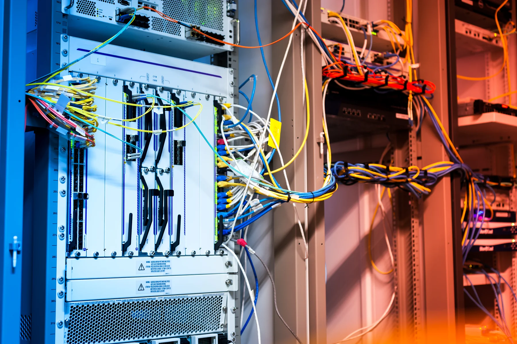 Core network switch technology in a network room